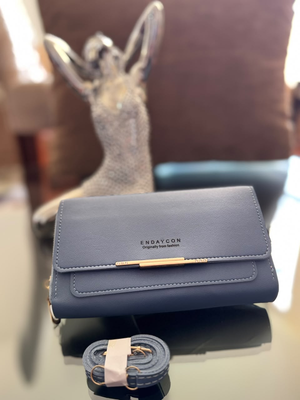 Endaycon, billetera bolso manos libres en azul